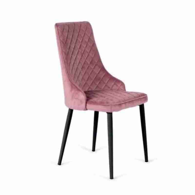 Silla de terciopelo 1 silla de terciopelo rosa