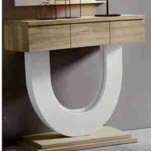 consola montada en forma de U blanco y cambrian