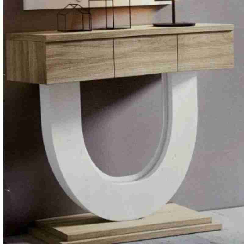 Consola recibidor 1 consola montada en forma de U blanco y cambrian