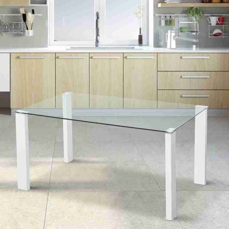 Mesa de comedor rectangular modelo Hana 4 Mesa de comedor rectangular 150x90 cm