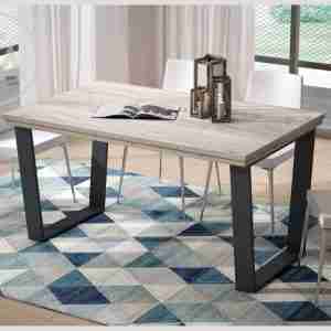 mesa de comedor fija cambrian y grafito