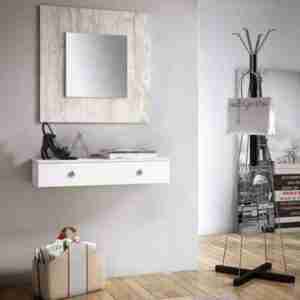 consola recibidor colgada montada