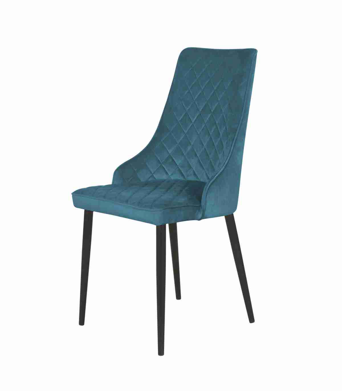 Silla de terciopelo 3 silla de terciopelo azul