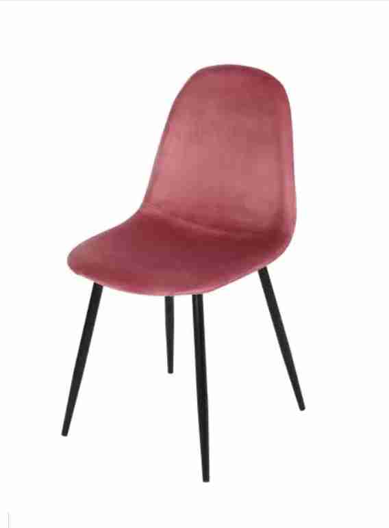 Silla de terciopelo 3 silla terciopelo rosa