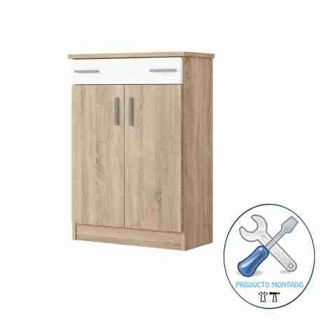 Zapatero un cajón y dos puertas 1 zapatero montado de un cajon y dos puertas