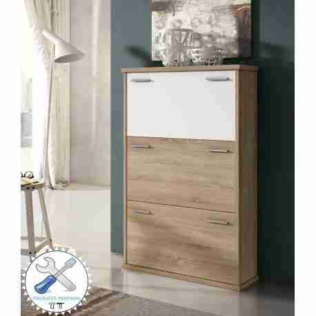 Zapatero abatible tres puertas 1 zapatero montado abatible tres puertas