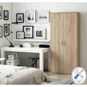 Mueble zapatero torre en color beige