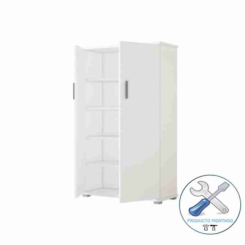 Mueble Zapatero zambrana 1 Zapatero Blanco con 5 estanterias interios