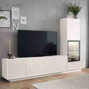 apilable de salon blanco montado