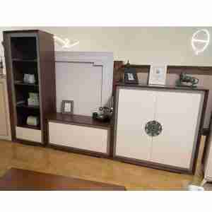 salon clasico nogal y blanco