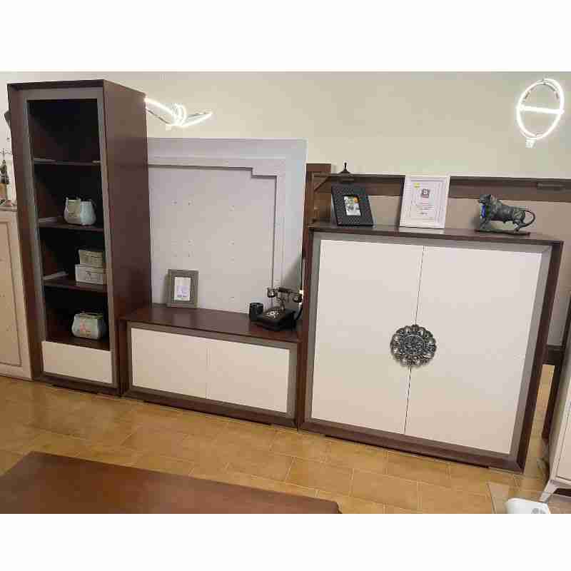 Salón clasico 1 salon clasico nogal y blanco