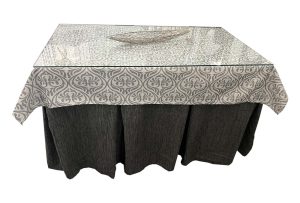 MESA CAMILLA GRIS SIN FONDO